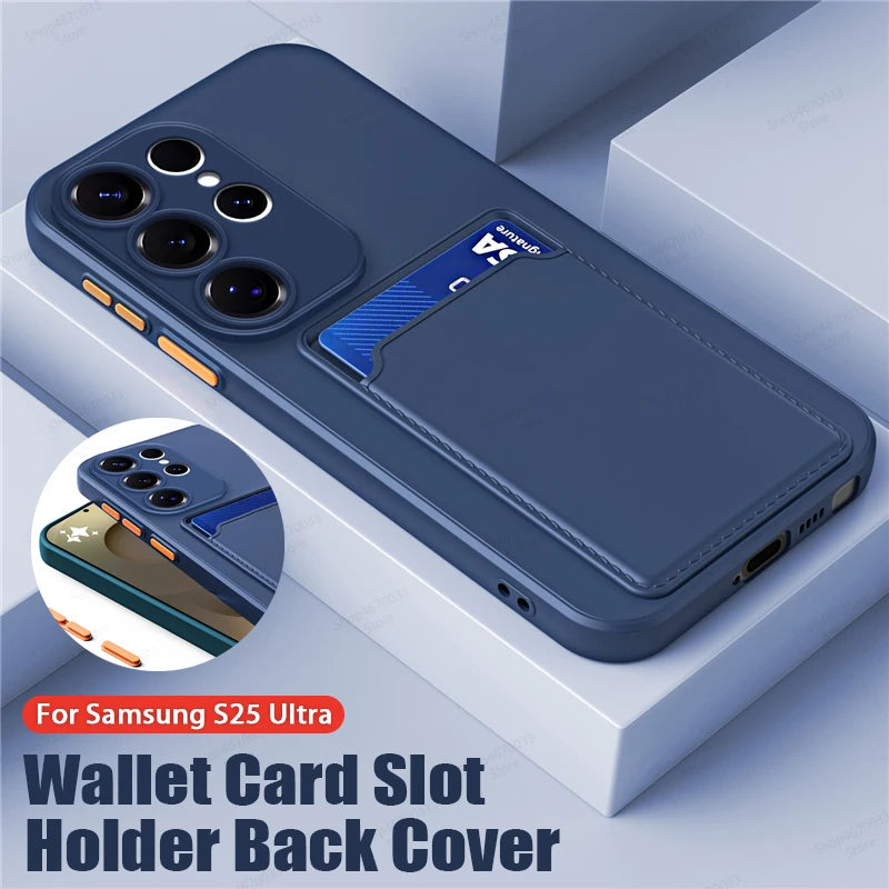 Silikonhülle mit Kartenfach Samsung