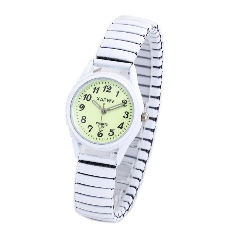 Elegante Damen Quarz-Uhr – Runde Armbanduhr mit Arabischen Ziffern, Leicht und Lässig