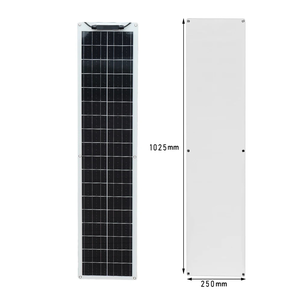 50W 12V Solar Panel Starter Kit for Motorhomes &amp; Campers