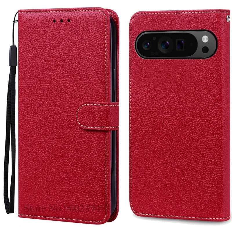 Leder Flip Wallet Hülle für Google Pixel 10 Pro XL