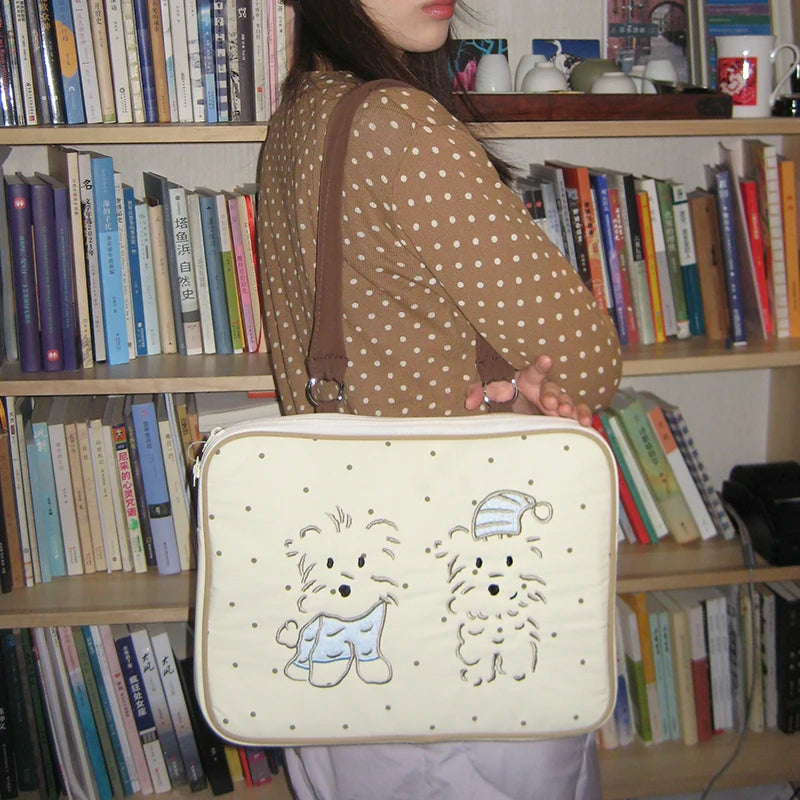 Koreanische süße Laptop-Umhängetasche 13–16 Zoll