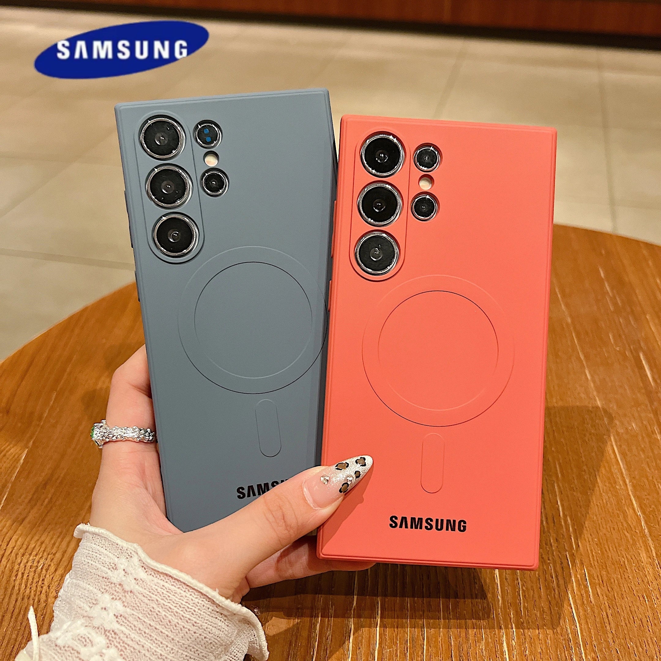 Luxus Silikon-Magnethülle Samsung