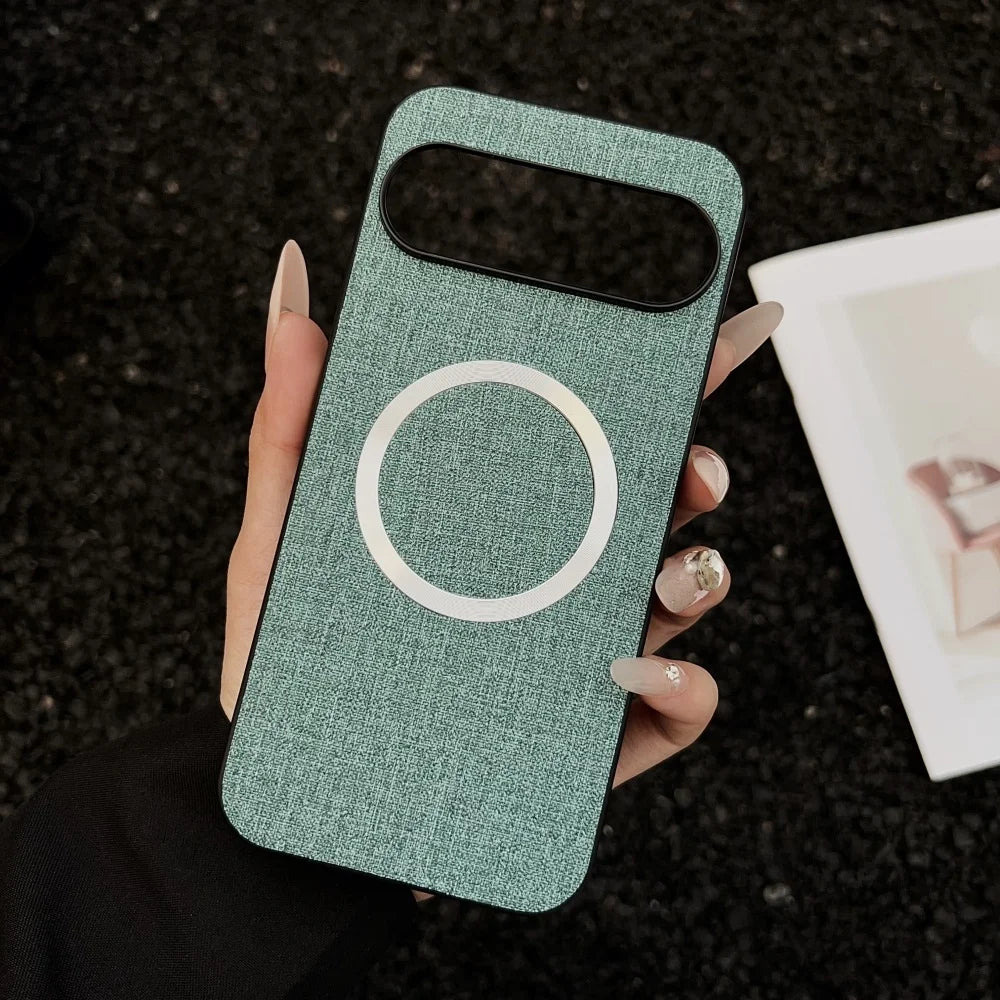 Luxuriöse Stoffhülle für Google Pixel 10 Magsafe