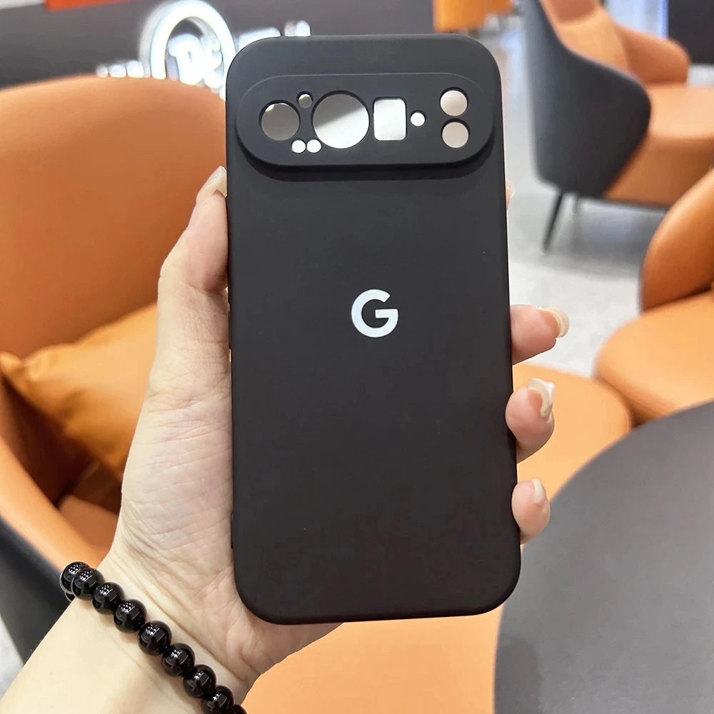 Original hülle für Google Pixel 9 Pro XL Hüllen flüssige Silikon TPU Rückseite für Pixel 9 9pro 9Proxl stoß feste Schutz coque