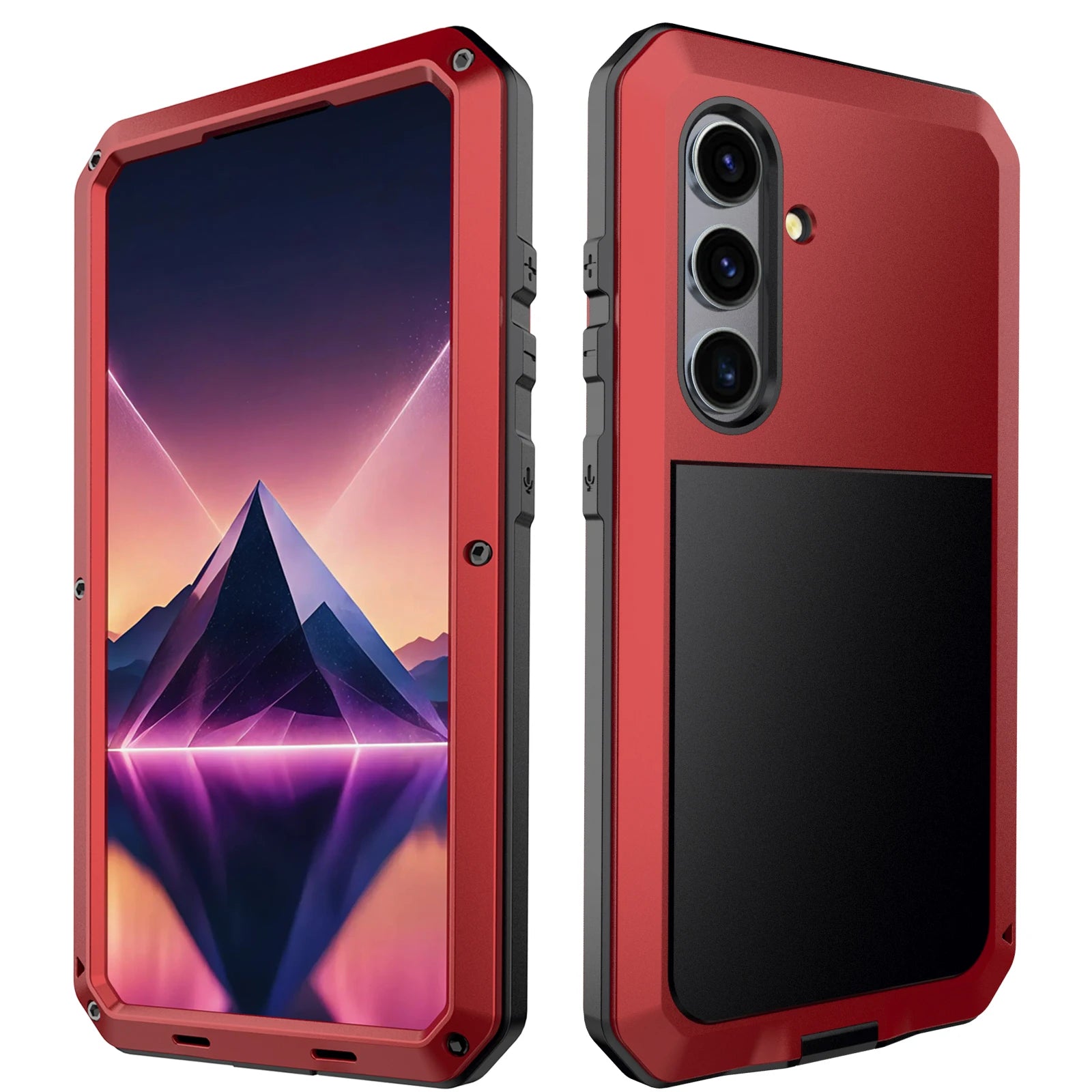 Luxus Metall Schutzhülle für Galaxy S25-S10 Note