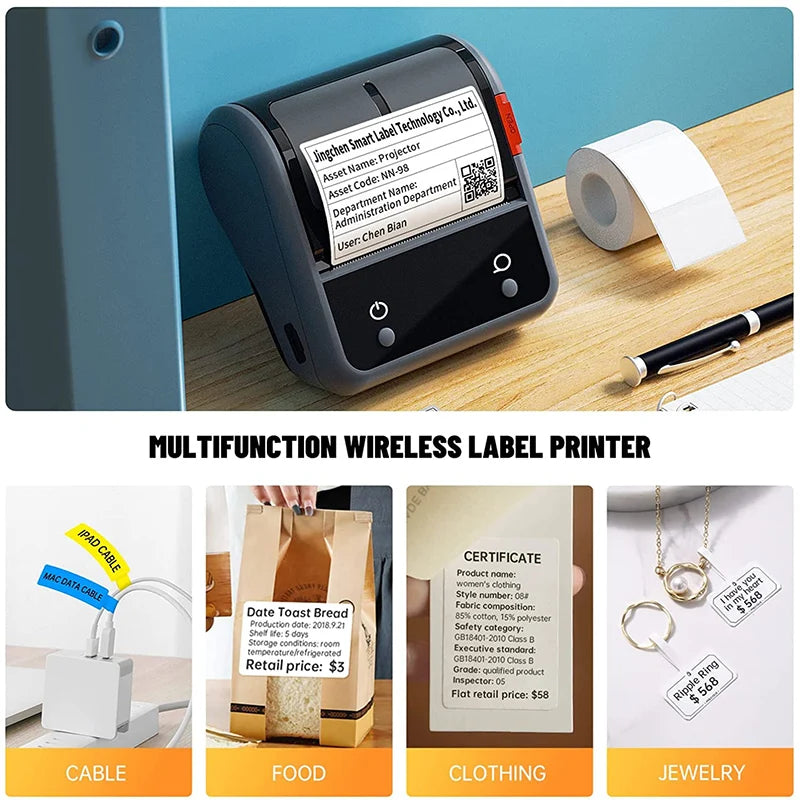NiiMbot B3S Wireless Commercial Label Printer