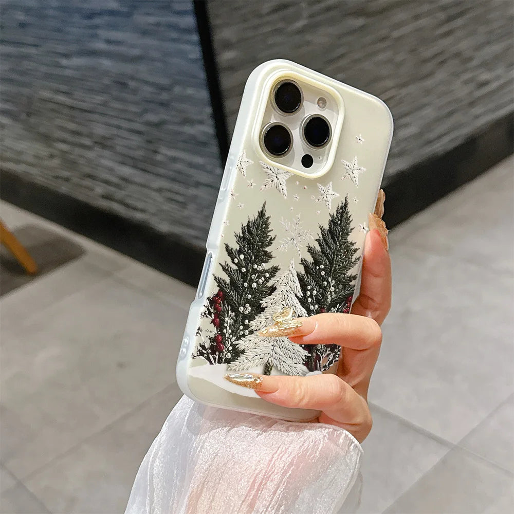 Cute Matte Christmas Tree Phone Case for Google Pixel