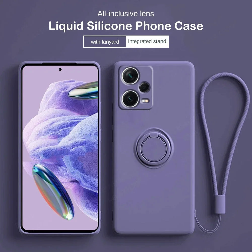 Silikonhülle mit Ring für Xiaomi & Redmi