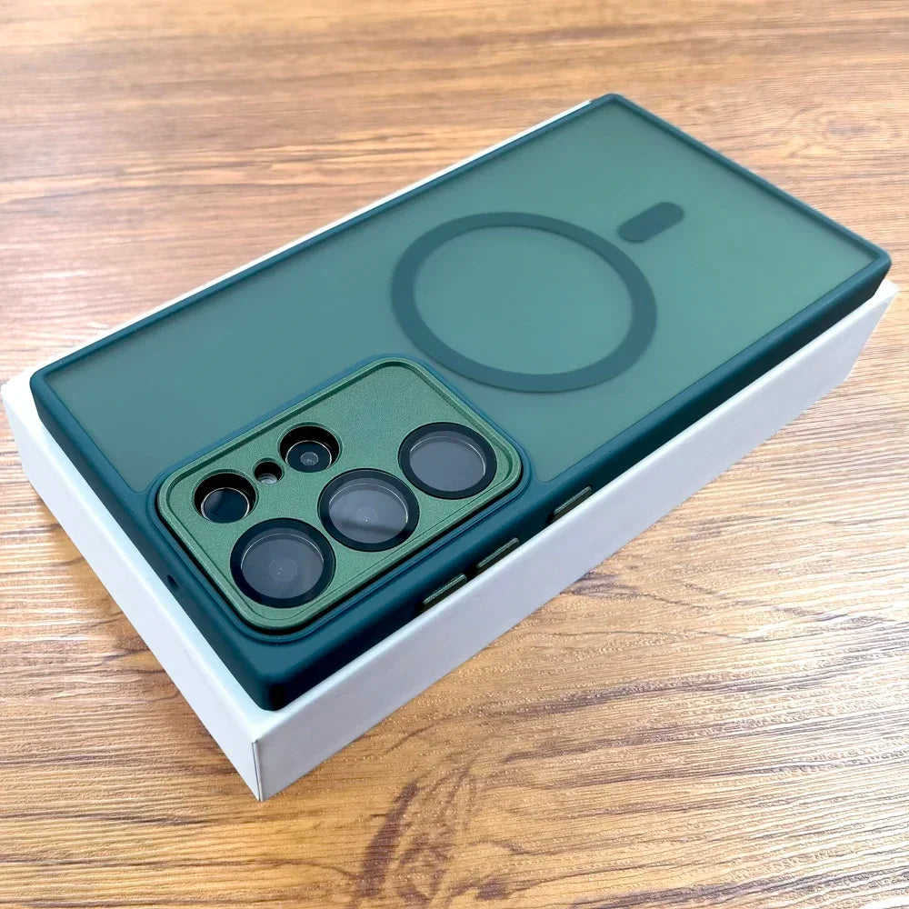 Luxus Matte Hülle Samsung Galaxy S22–S25 Ultra