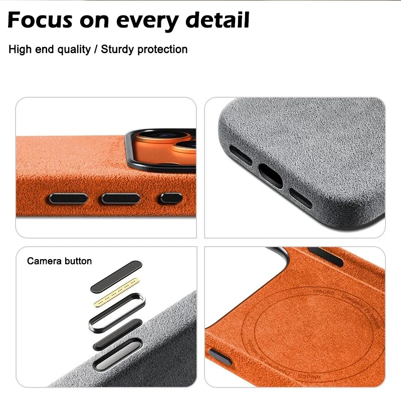 Premium Alcantara MagSafe Hülle für iPhone 17