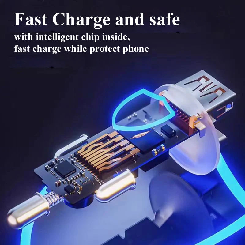 EDEBA 12V Metall USB Autoladegerät mit Typ-C Kabel