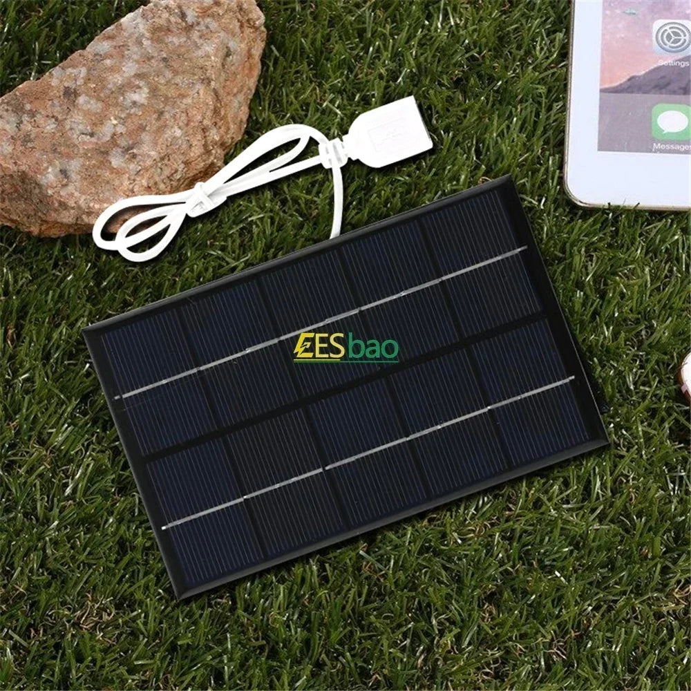 5V USB Solarpanel Tragbar Wasserdicht Outdoor