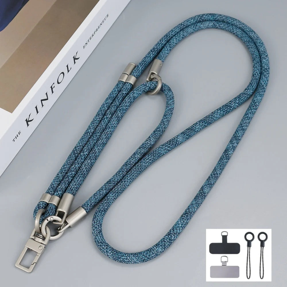 150 cm verstellbares Handy-Lanyard mit abnehmbarem Kartenclip