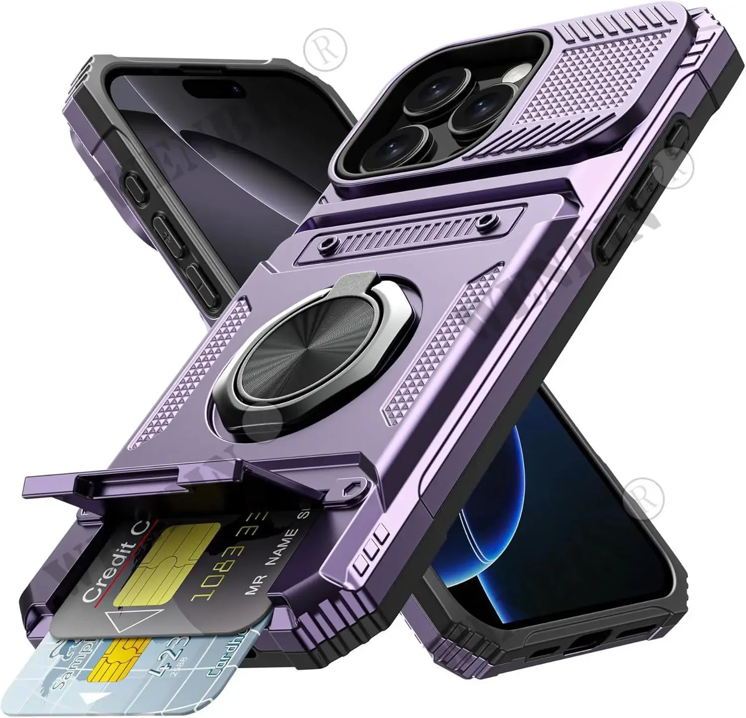Magnetische Hülle mit Ringständer für iPhone 17 Pro