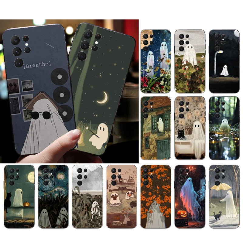Halloween Geist Hülle für Samsung Galaxy S25–S21