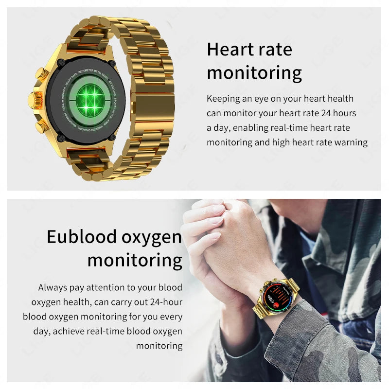 Outdoor GPS Smartwatch 2024 für Herren mit Anruf