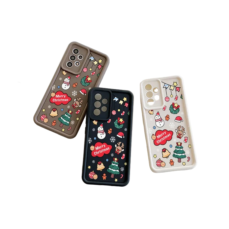 Pixel 9 8 Case Christmas Cartoon Silicone Full Protection Case