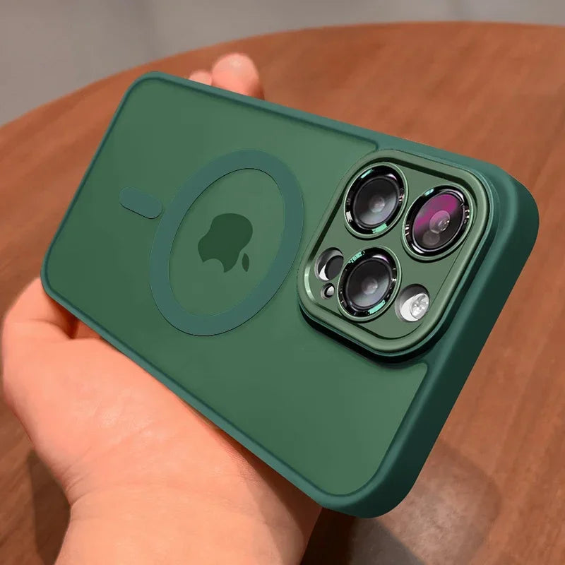 Magnetische matte Rüstungshülle für iPhone 17 Pro