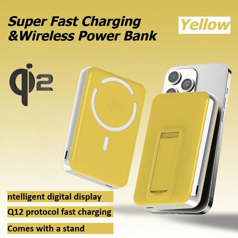 10000mAh Qi2 Power Bank with Stand for iPhone