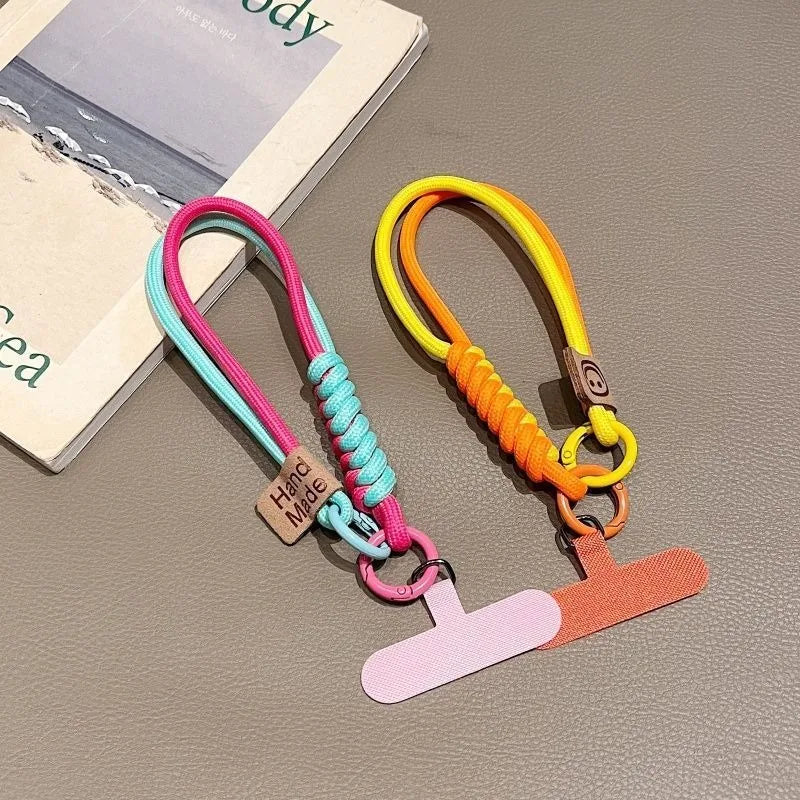 Britisches Stil Lanyard kurz & bunt geflochten