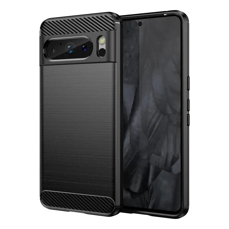 Pixel Hülle aus Carbon TPU Silikon Matt