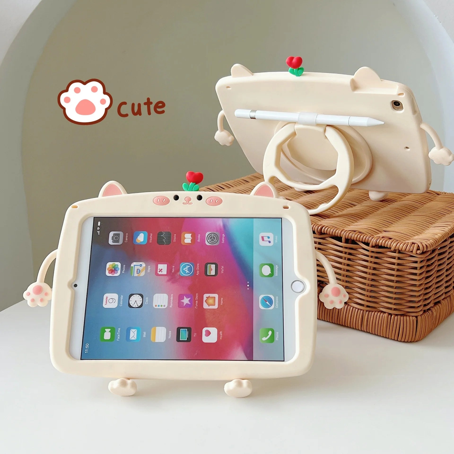iPad Kinderhülle Cartoon Silikon