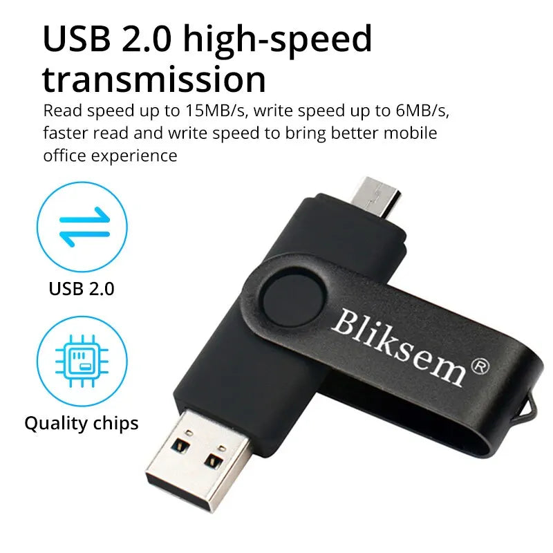 Bliksem OTG USB-Stick 32GB 64GB Metall Mini Drive