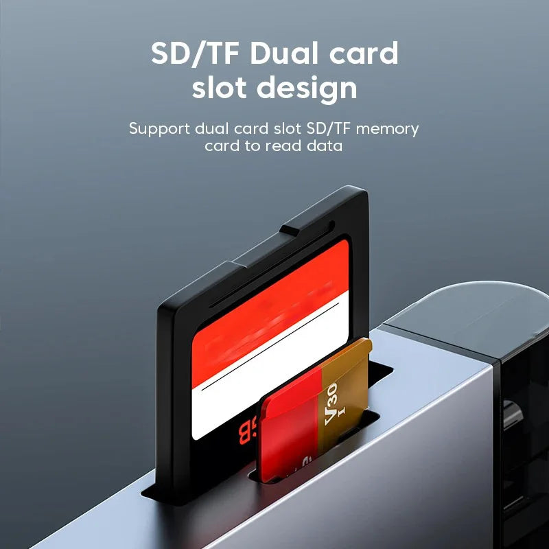 7-in-1 USB 3.0 Typ-C SD TF Kartenleser Adapter