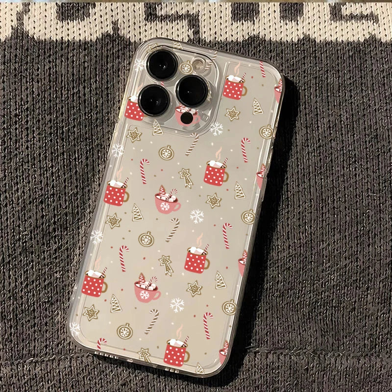 Weihnachts Winter Handyhülle Clear für Samsung S25