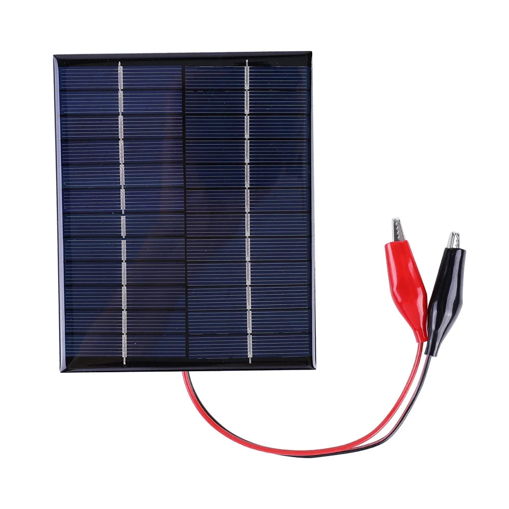 10W portable solar charger for 12V batteries