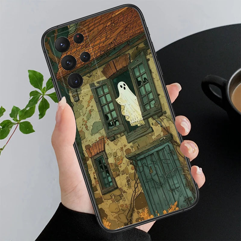Halloween Geist Hülle für Samsung Galaxy S25–S21