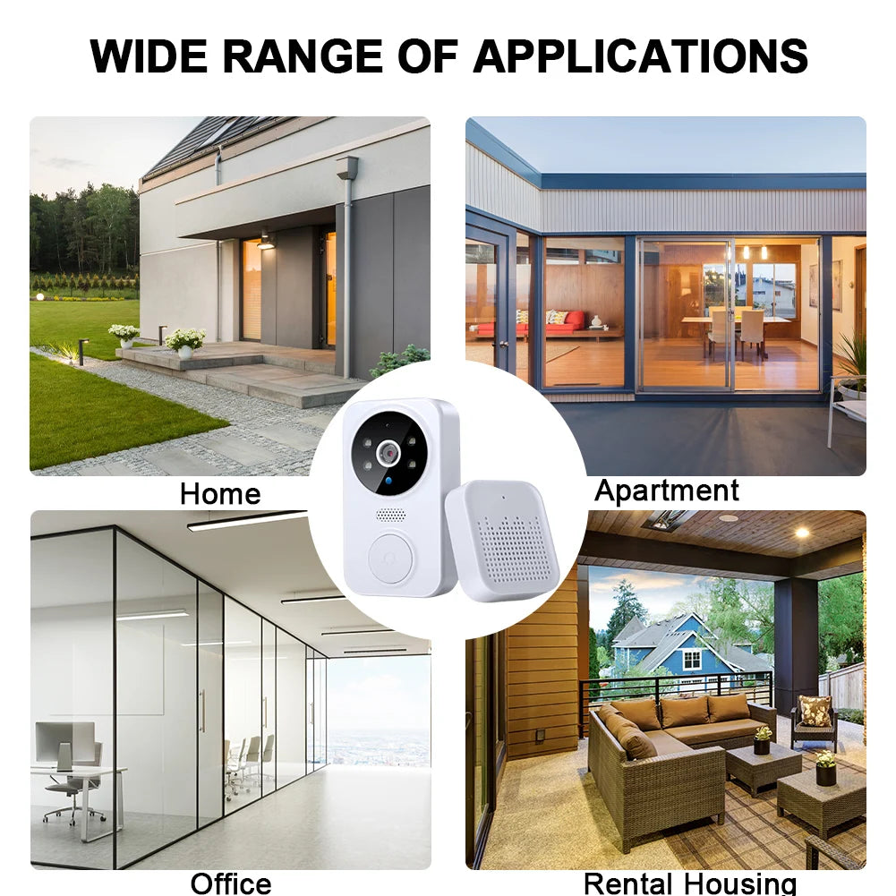 1080P WiFi Doorbell with Camera &amp; 2-Way Audio
