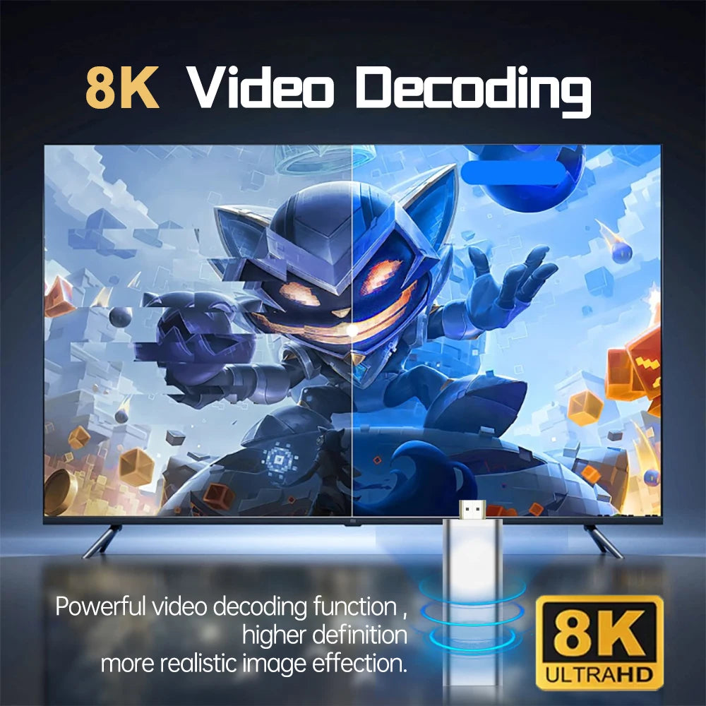 TV Stick Android 14 8K 4K Ultra Schneller Media Player