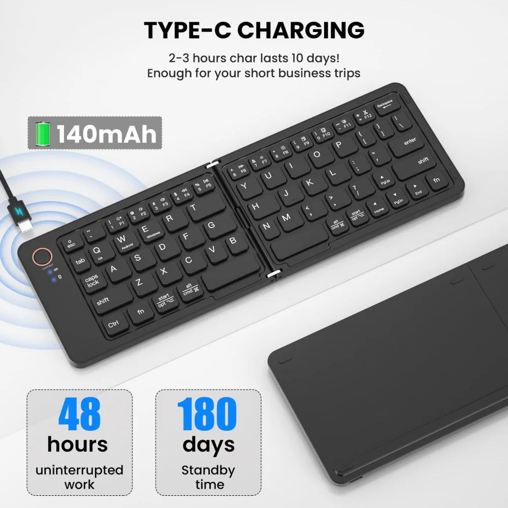 Faltbare Bluetooth-Tastatur Mini