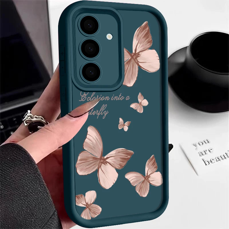 Samsung TPU Hülle Gold Schmetterling
