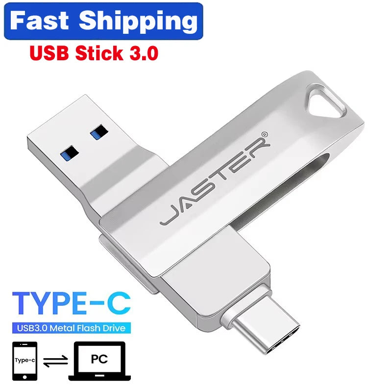 Typ C 3-in-1 USB 3.0 Flash-Laufwerk 16-256 GB