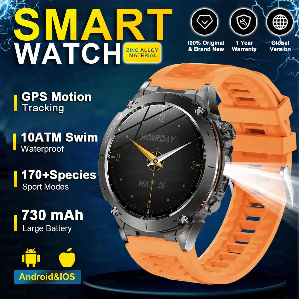 2025 Militär-Smartwatch mit GPS & Kompass für HUAWEI