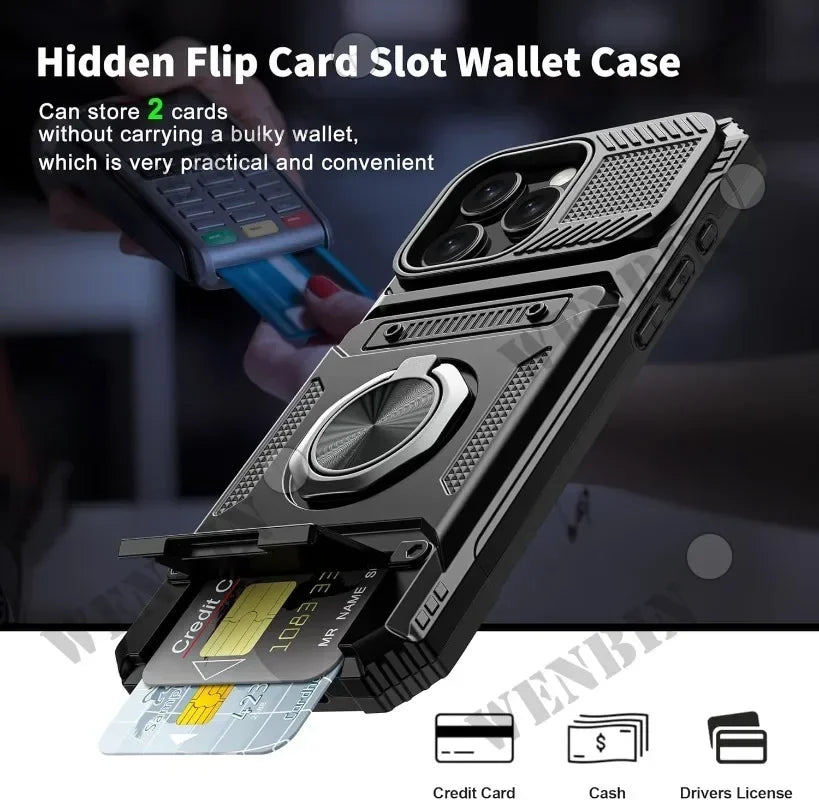 Magnetische Hülle mit Ringständer für iPhone 17 Pro