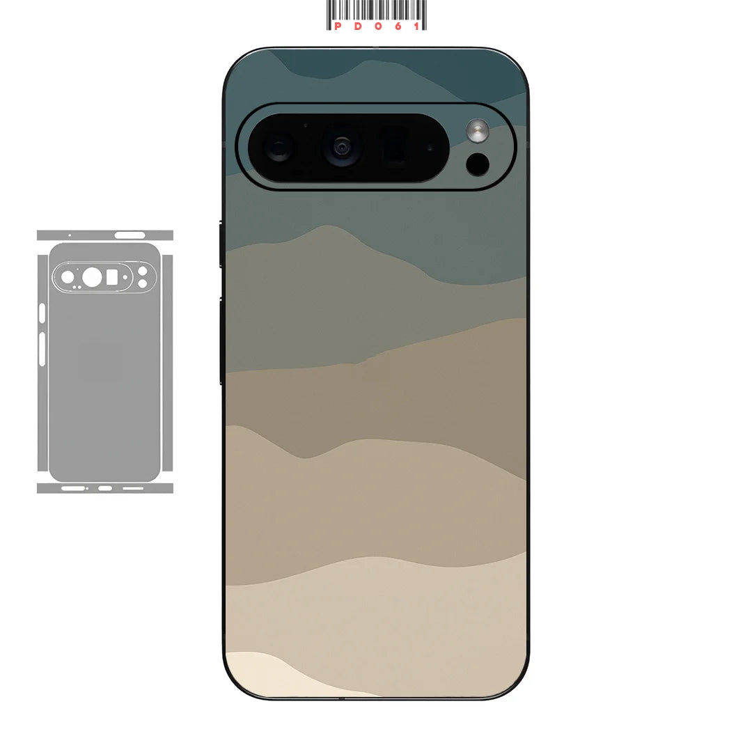 Bunte Hautfolie für Pixel 9–6 Pro Rückseite