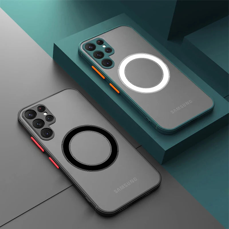 Luxus Magsafe Hülle für Samsung S23/S22/S21