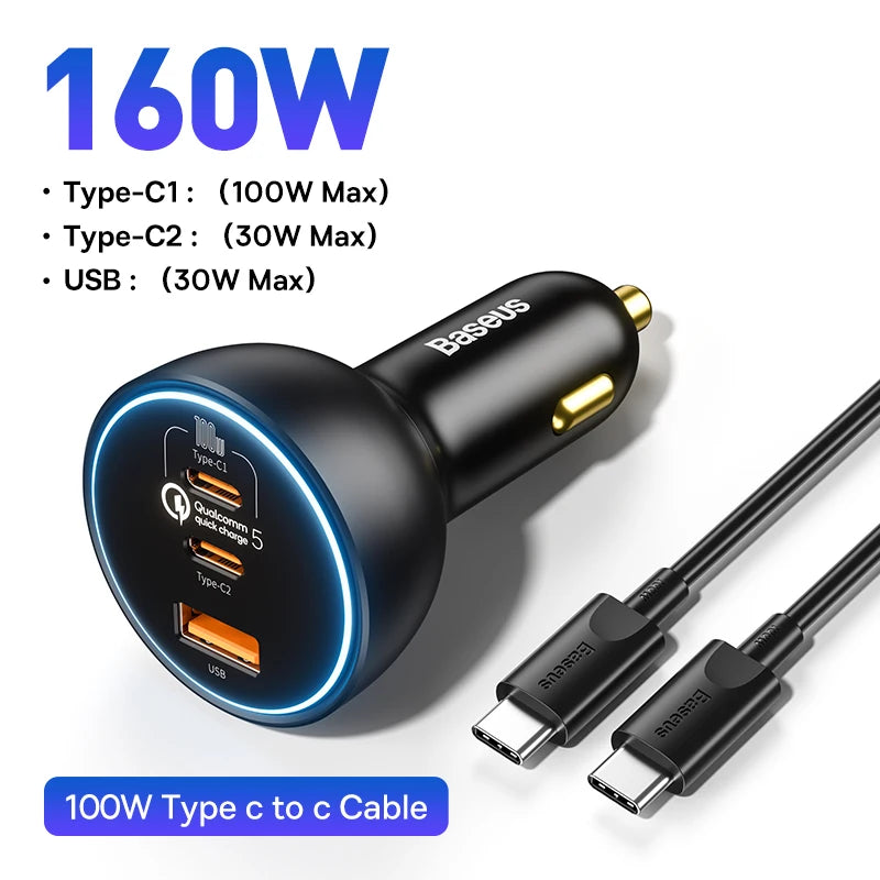 160W Auto Ladegerät Schnellladung