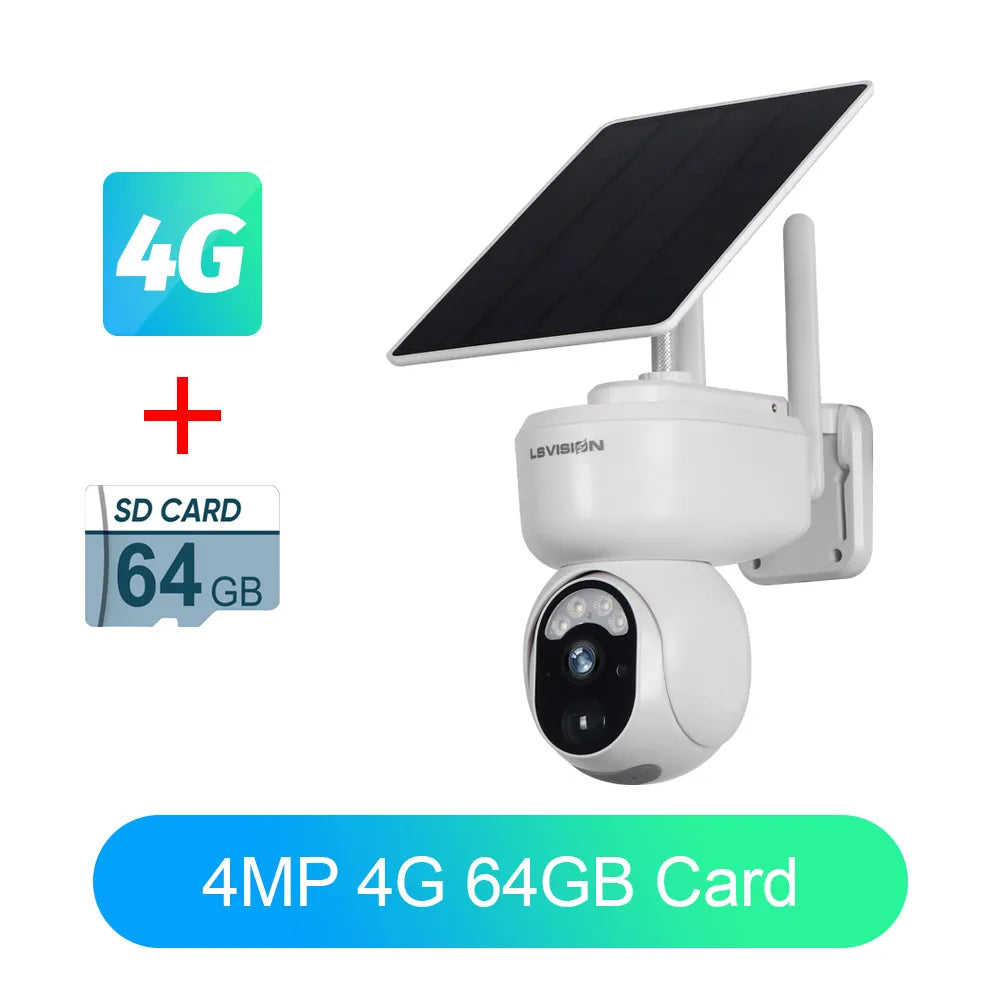 2K 4G Solar Überwachungskamera Outdoor PTZ WLAN