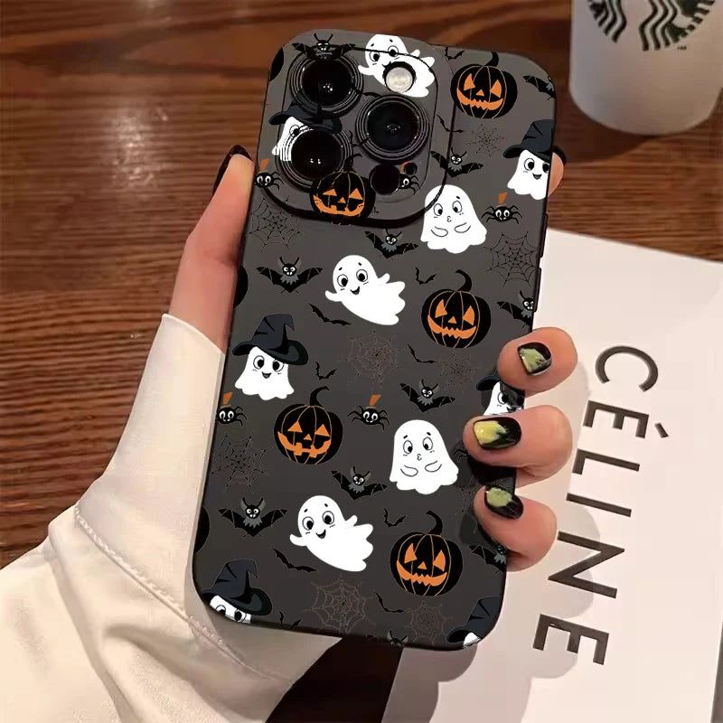 Halloween Kürbis Handyhülle für Samsung Galaxy S25 S24 S23