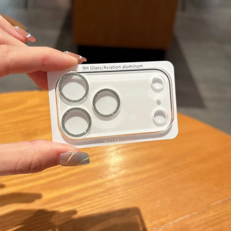 Glitzer Kamera-Objektivschutz für iPhone 17 Serie