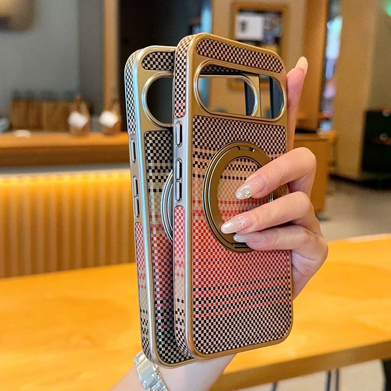 Drehbare PU-Leder Hülle für Google Pixel 10