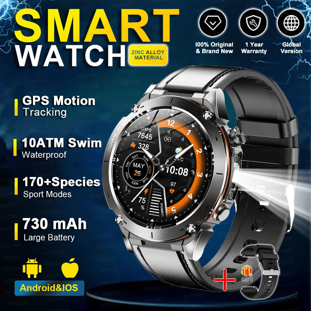 2025 Militär-Smartwatch mit GPS & Kompass für HUAWEI