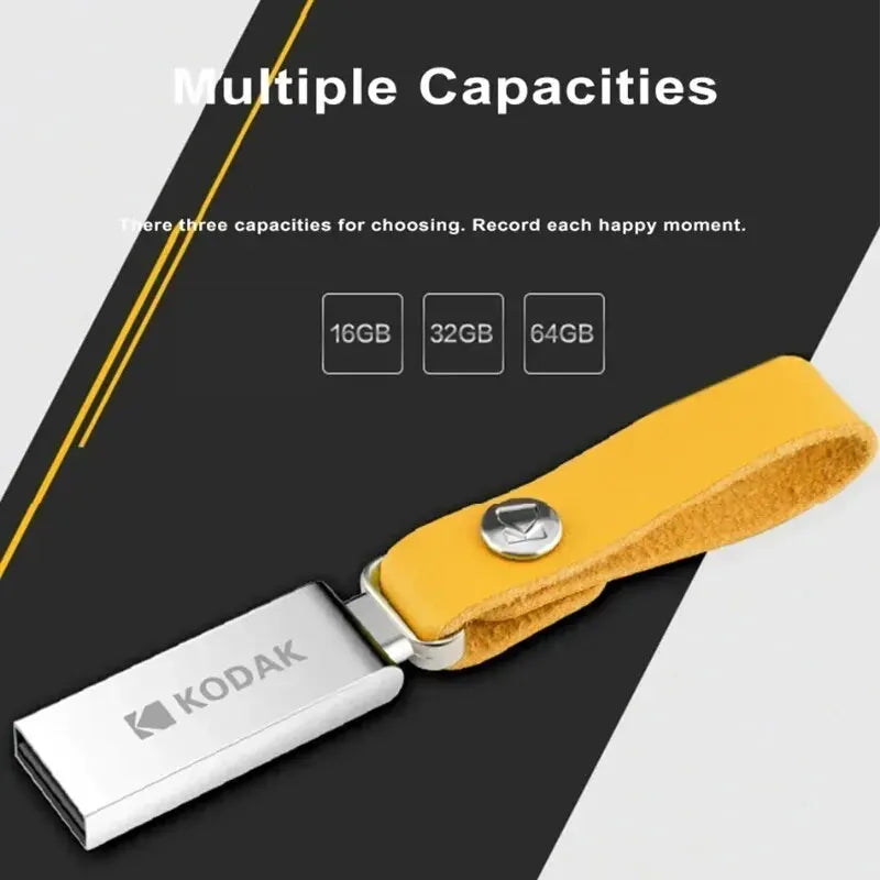 USB 2.0 Flashlaufwerk 128GB Leder Metall