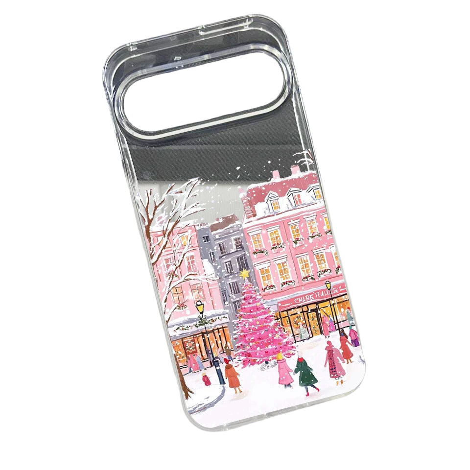 Cute winter phone case with snow motif for Google Pixel