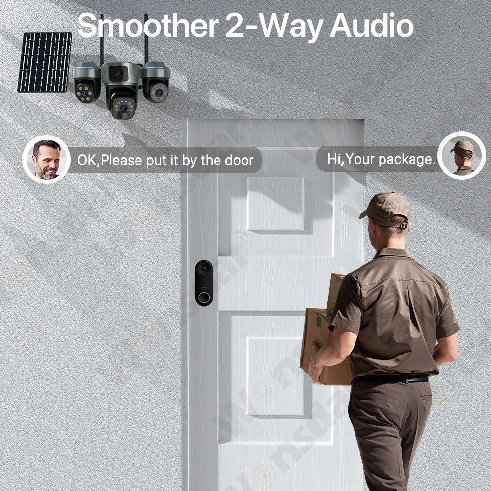 Outdoor Solar 4G PTZ Kamera 6K HD PIR Nachtsicht