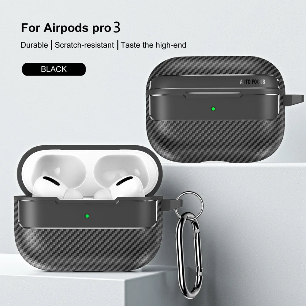 Stoßfeste Kohlefaser Hülle für AirPods Pro 3